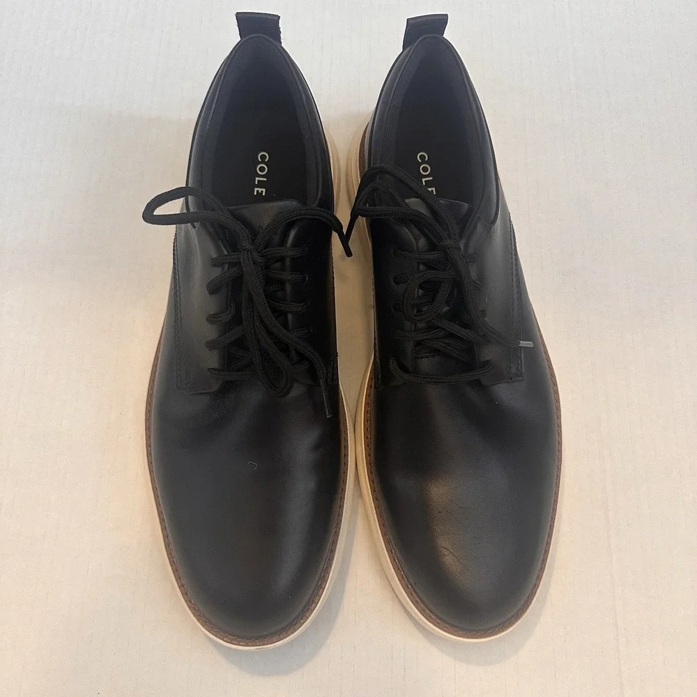 Cole Haan Men's Leather Grand Remix Oxfords Black 9.5 M New Without Box